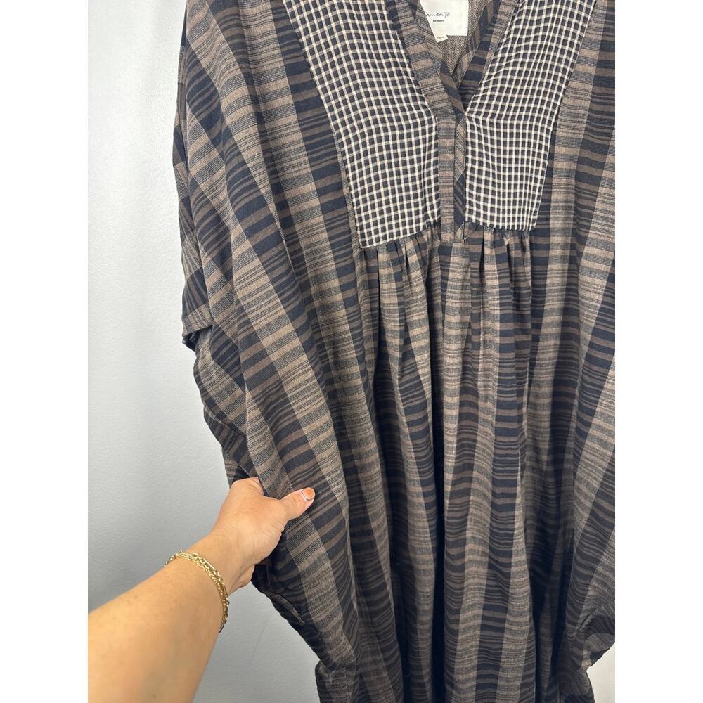 Amente Pullover Cotton Linen Blend Oversized Midi Dress XS/S - Picture 5 of 9